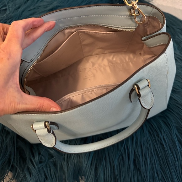 Kate Spade Kristi satchel in dewy blue Saffiano leather - Picture 3 of 7